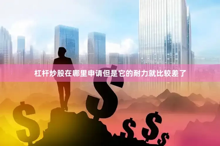 杠杆炒股在哪里申请但是它的耐力就比较差了