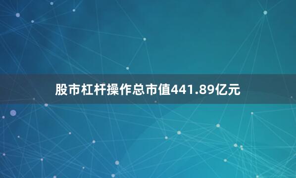 股市杠杆操作总市值441.89亿元